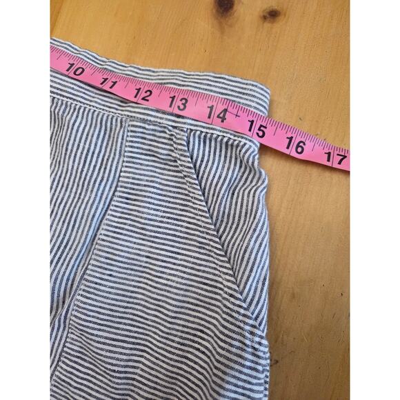 St Tropez West Linen Stripped Long Maxi SKIRT Blue Yacht - Picture 8 of 9